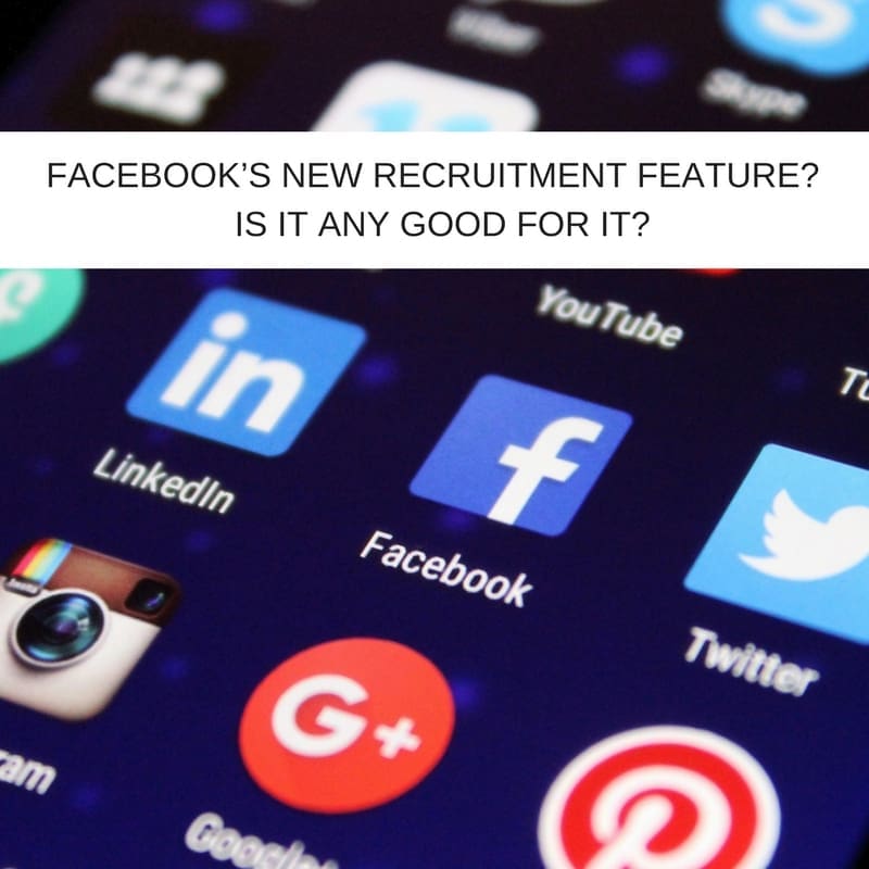 facebook recruitment feature any good for it