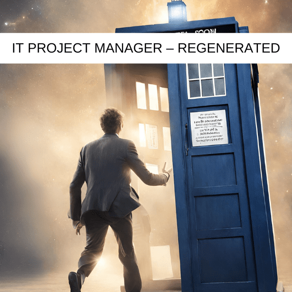 a Man running into a tardis - like doctor Who